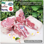 Beef Ribeye lip-on USDA CHOICE frozen whole cut +/- 8kg price/kg brand SWIFT - PREORDER 2-3 days notice (Scotch-Fillet / Cube-Roll)